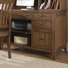 Is that desk is a table, frame, or case, usually with sloping top, but often with flat top, for the use of writers and readers it often has a drawer or. Liberty Furniture Hearthstone Computer Credenza With Shelves And Drawers Wayside Furniture Storage Credenzas