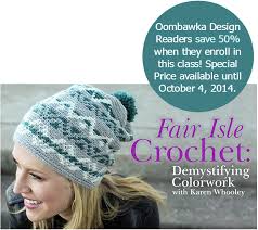 Learn Fair Isle Crochet Oombawka Design Crochet