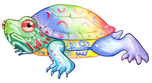 Rainbow Painted Turtle Sticker Ko Fi