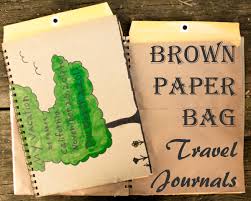 brown paper bag travel journal