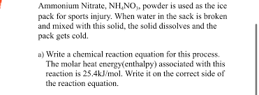 Answered Ammonium Nitrate Nh No3