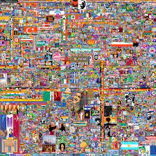 Final screenshot of r/place, before the end : r/place