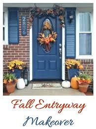 fall entryway makeover decorate your