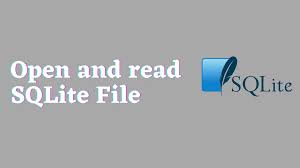 how to open and read sqlite file