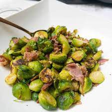 pan fried brussels sprouts with bacon