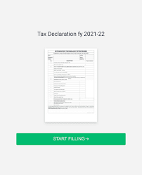 tax declaration fy 2021 22 form