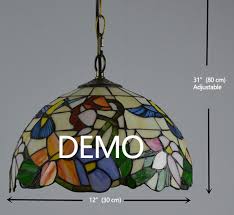 stained glass ceiling pendant lampshade