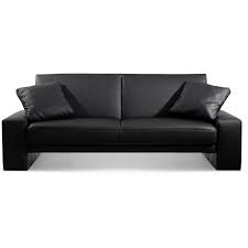 supra sofa bed black faux leather jb