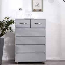 Find a wide range of chests with two to eight drawers, in lots of styles and colors. Tall Dressers For Bedroom 6 Drawer Dresser In Home Heavy Duty Mdf Chest Of Drawers Side Table Bedroom Furniture Vertical Storage Cabinet For Closet Entryway Hallway Nursery Office Gray Q14247 Walmart Com
