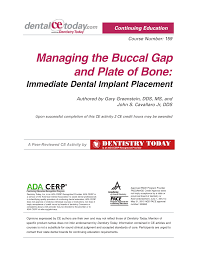 The supply chain advanced analytics team is chartered with driving revenue and profit growth opportunities for gap's online business through the development and implementation of predictive. Pdf Managing The Buccal Gap And Plate Of Bone Immediate Dental Implant Placement