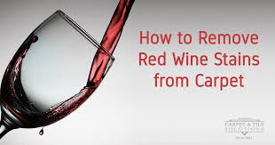 how to remove red wine stains from carpet