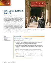 solve linear quadratic systems