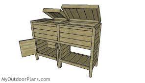 double wood cooler plans myoutdoorplans