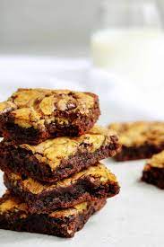 brownie cookie dough bars healthy hacks