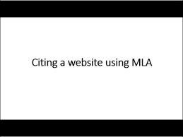 How To Cite A Website Article Using Mla Style
