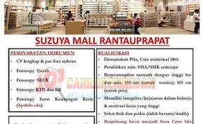 Perusahaan tersebut kembali mencari para. Info Loker Sma Smk Di Suzuya Superstore Tanjung Morawa Cute766