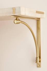 Constance Curved Gold Cast Iron Bracket
