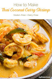 thai coconut curry shrimp gf df