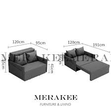 merakee multi purpose sofa bed with