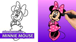 como dibujar minnie mouse fácil
