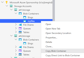how to move azure storage blobs between