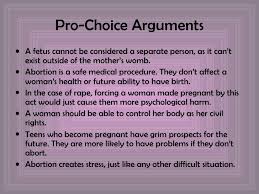 Pro Abortion Arguments Essays Pro Choice Argumentative