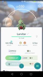 Apprently This Larvitar I Caught Is Made Of Lead It Has