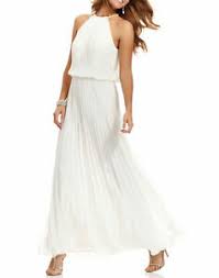 Details About Xscape Pleated Halter Blouson Gown Sz 4 White
