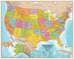United States Wall Chart With Interactive App 022694