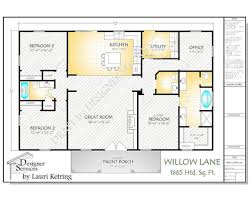 Willow Lane House Plans 1664 Square