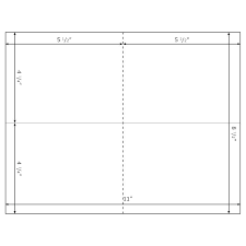 5 X 7 Folded Card Template For Word Envelope Template Word Free Folded