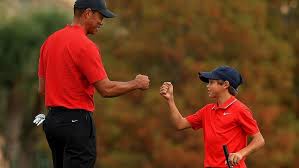 From father to son, tiger woods looking only for enjoyment. In Defeat Tiger Woods Celebrates Memory With His Son At Pnc Championship Cbc Sports