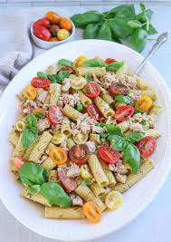 tuna pesto pasta wholly tasteful