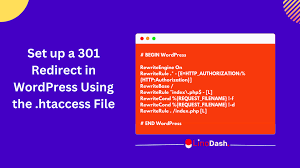 how to add 301 redirect in wordpress