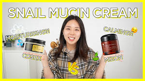 cosrx vs mizon snail mucin cream