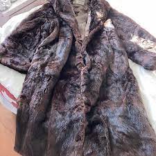 Beautiful Long Beaver Fur Coat Size 18