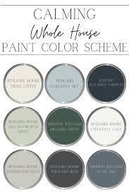 whole house paint color scheme