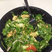 user added subway spinach salad sweet