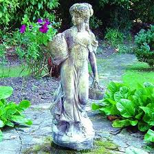 Large Country Girl Garden Ornament Amiska