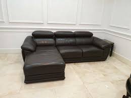 3 seater l shaped demir leather corner