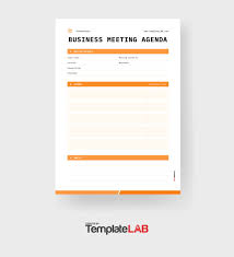 18 effective meeting agenda templates