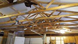 garage truss attic storage weight