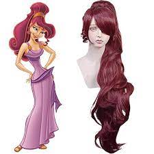 Amazon.com : Junww For Adult Princess Megara Cosplay Wig Hercules Meg Long  Red Synthetic Hair : Beauty & Personal Care