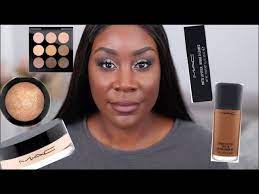 face using mac cosmetics on dark skin