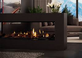 double single sided gas fireplaces