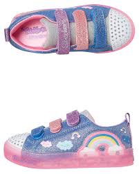Girls Shuffle Brights Twinkle Toes Shoe Youth