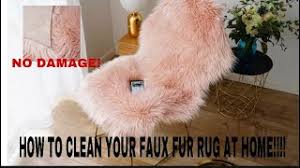 how to wash your faux fur rug my