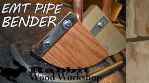 make a wood pipe bender for emt conduit