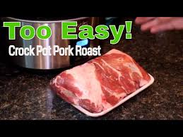 tender pork roast in the crock pot