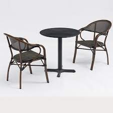 5 pcs patio furniture metal chairs and